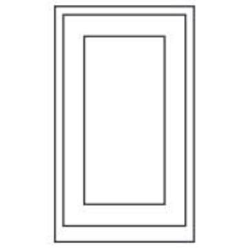 1909 Ovolo Beaded Combination Door, 1006x595mm, incl fixed bottom rail