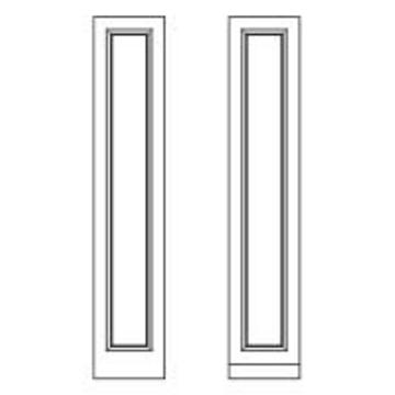 1909 Ovolo Beaded Combination Door, 768x145mm, incl fixed bottom rail
