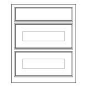 1909 Ovolo Beaded 3 Drawer set, 770x1000mm