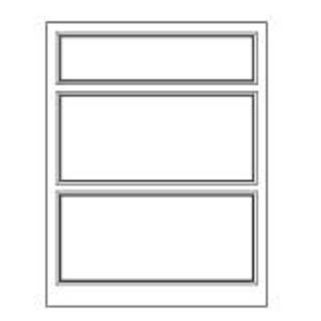 1909 Ovolo Beaded 3 Drawer set, 770x800mm, Slab