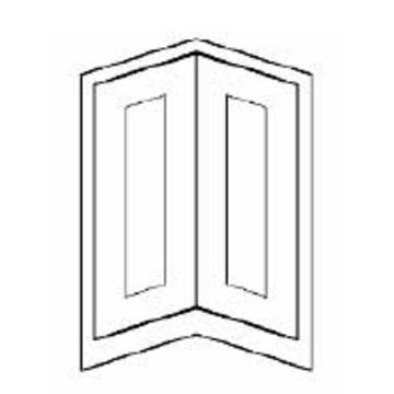 1909 Ovolo Beaded  Wall Corner door set, 770x300mm, 0 crossrail