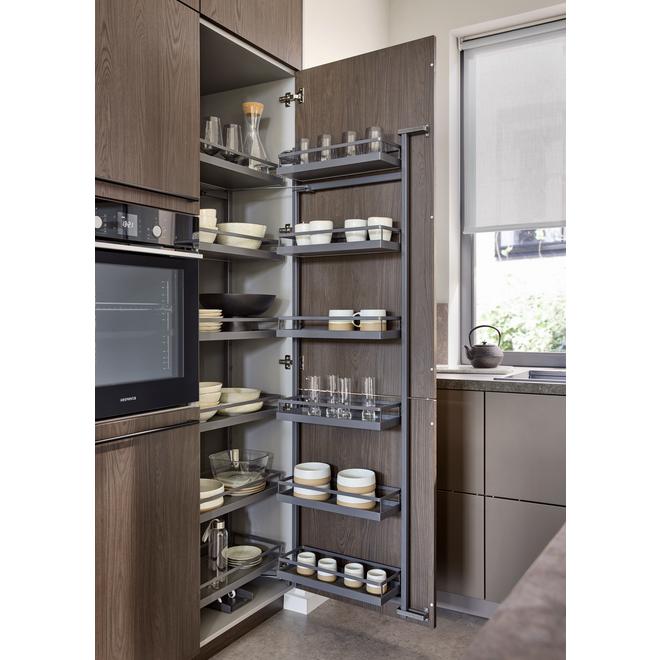 Tandem Larder III; Full Height, Anthracite Arena Style, 500mm