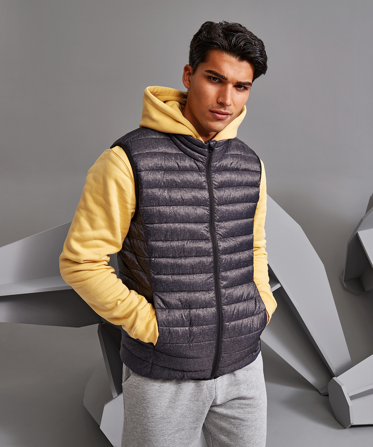 Picture of Melange padded gilet