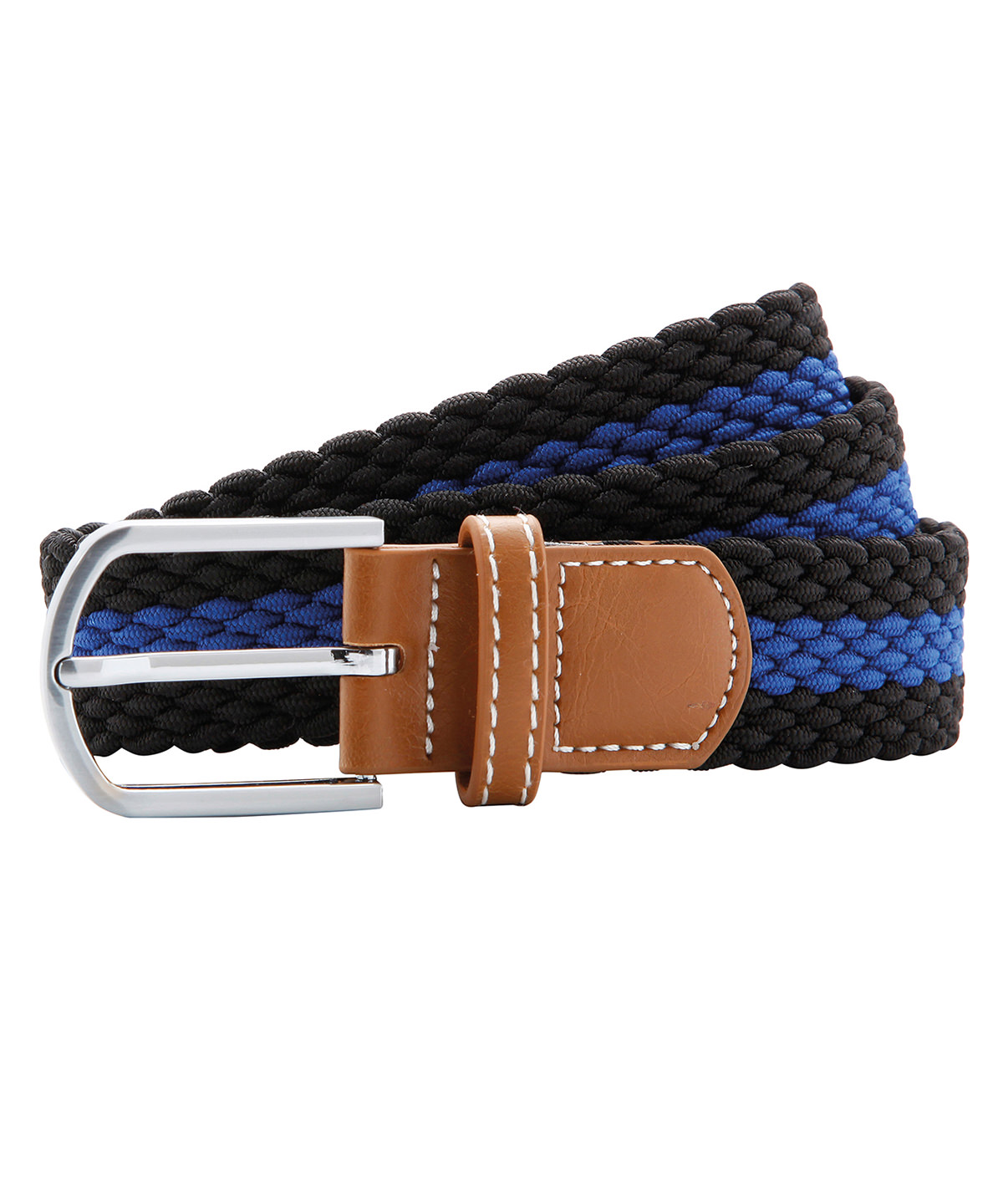 Two-colour stripe braid stretch belt Two-colour stripe braid stretch belt