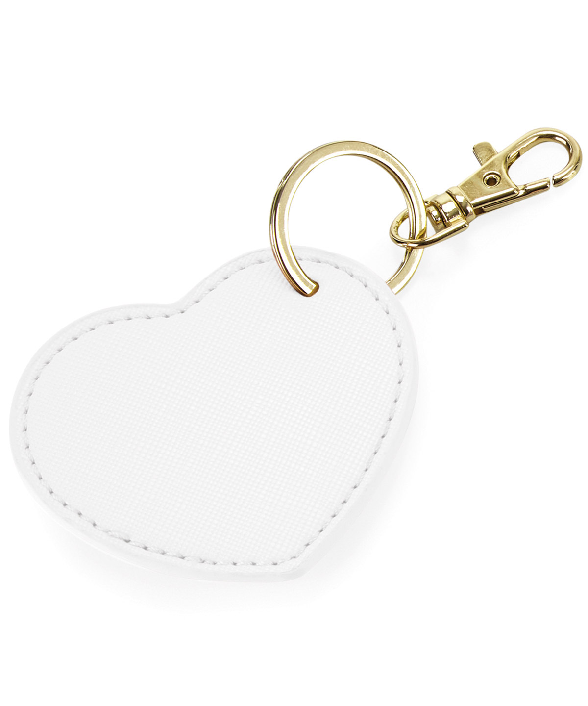 Boutique Heart Keyclip Soft White Size One Size