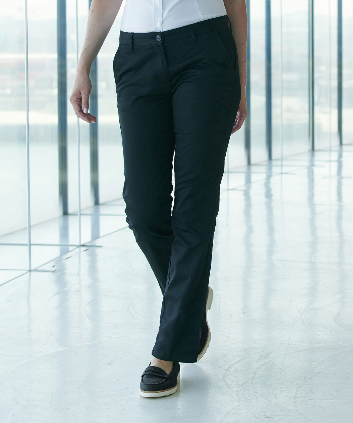 Women’s 65/35 flat fronted chino trousers Women’s 65/35 flat fronted chino trousers