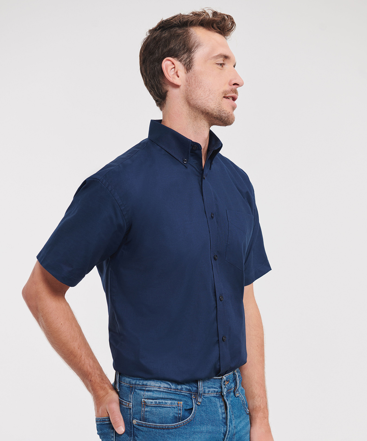 Picture of Short sleeve easycare Oxford shirt