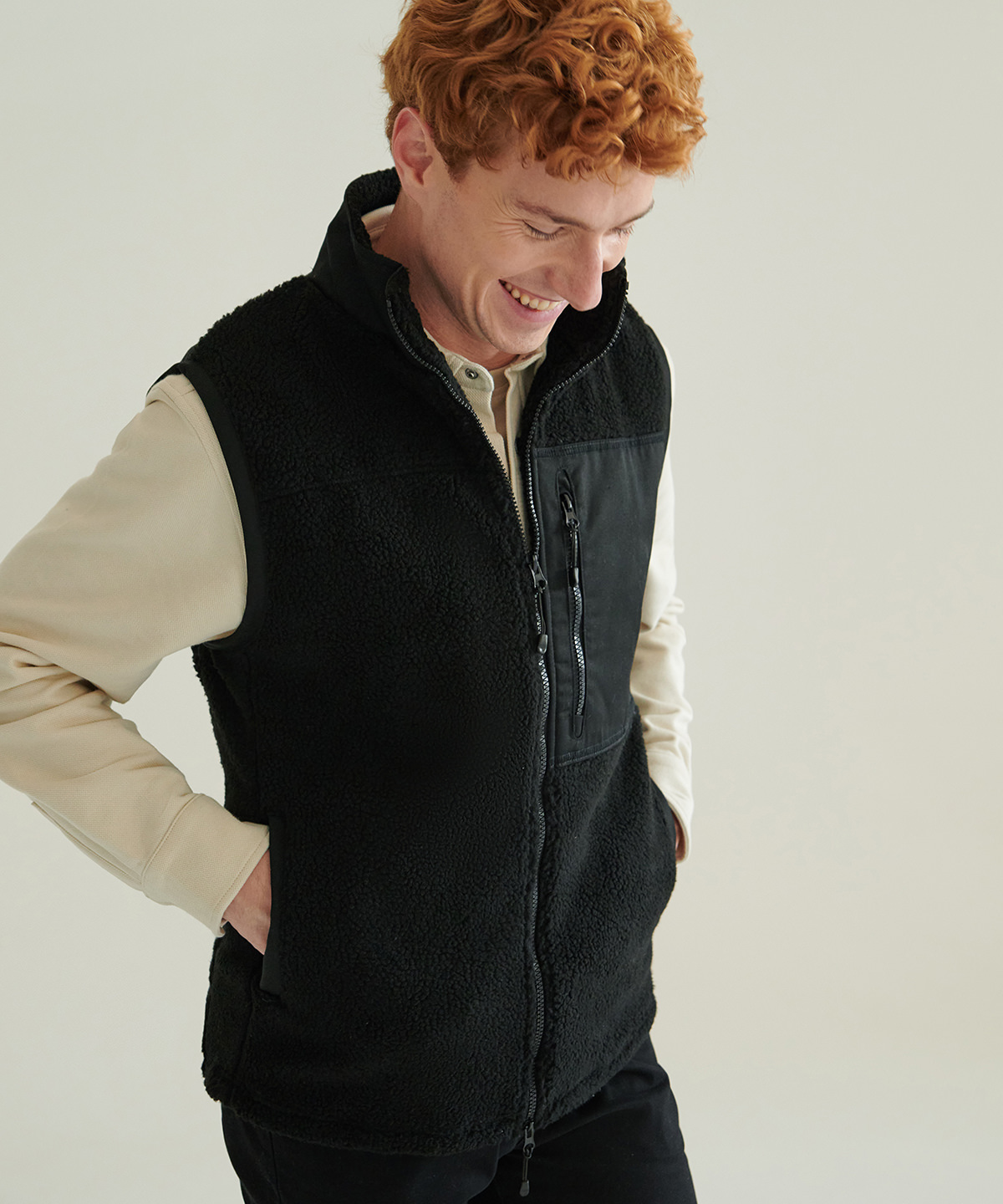 Recycled sherpa gilet Recycled sherpa gilet