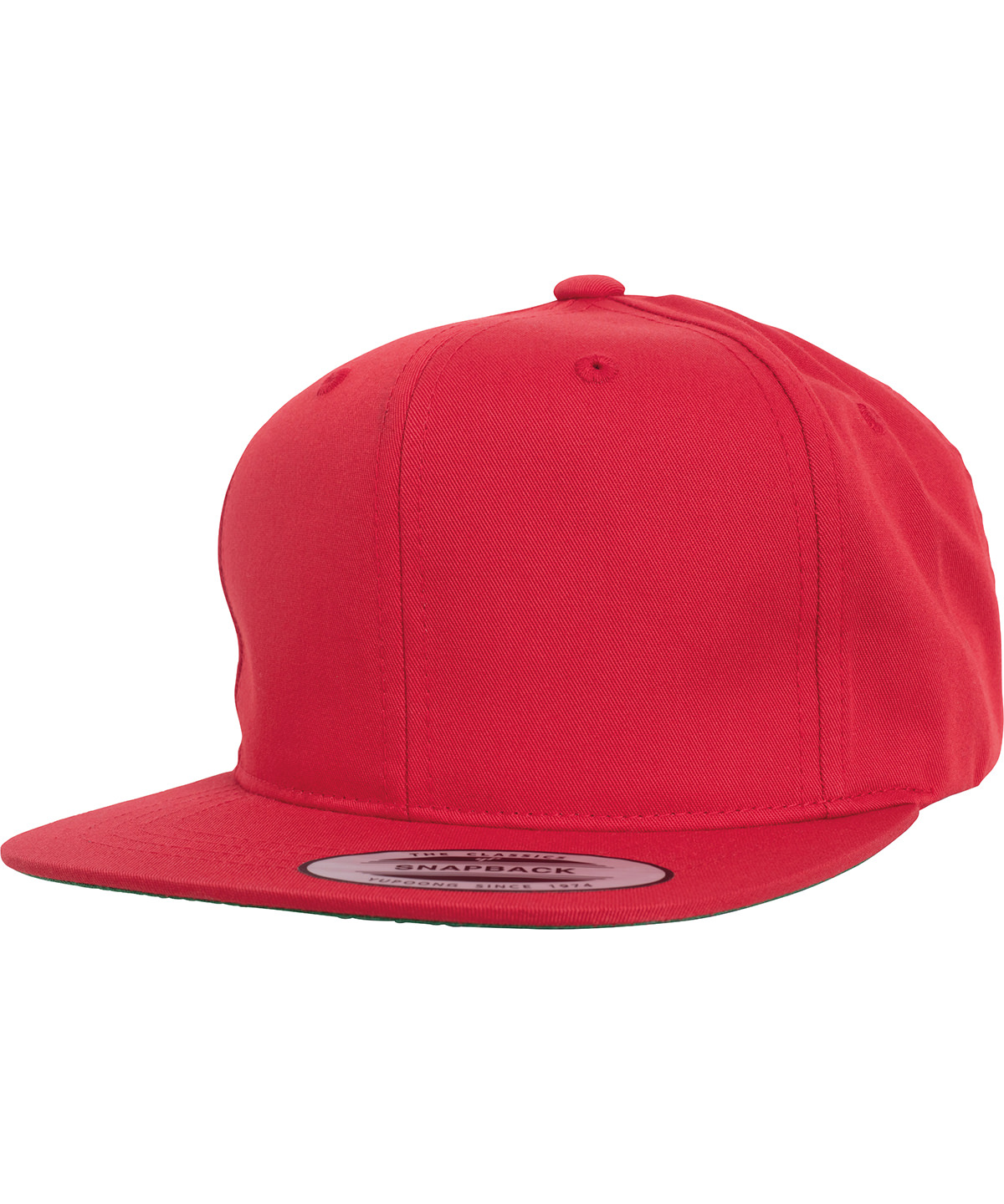 Pro-Style Twill Snapback Youth Cap (6308) Red Size One size