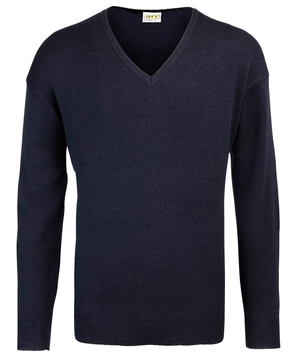 V-neck arcylic wool sweater