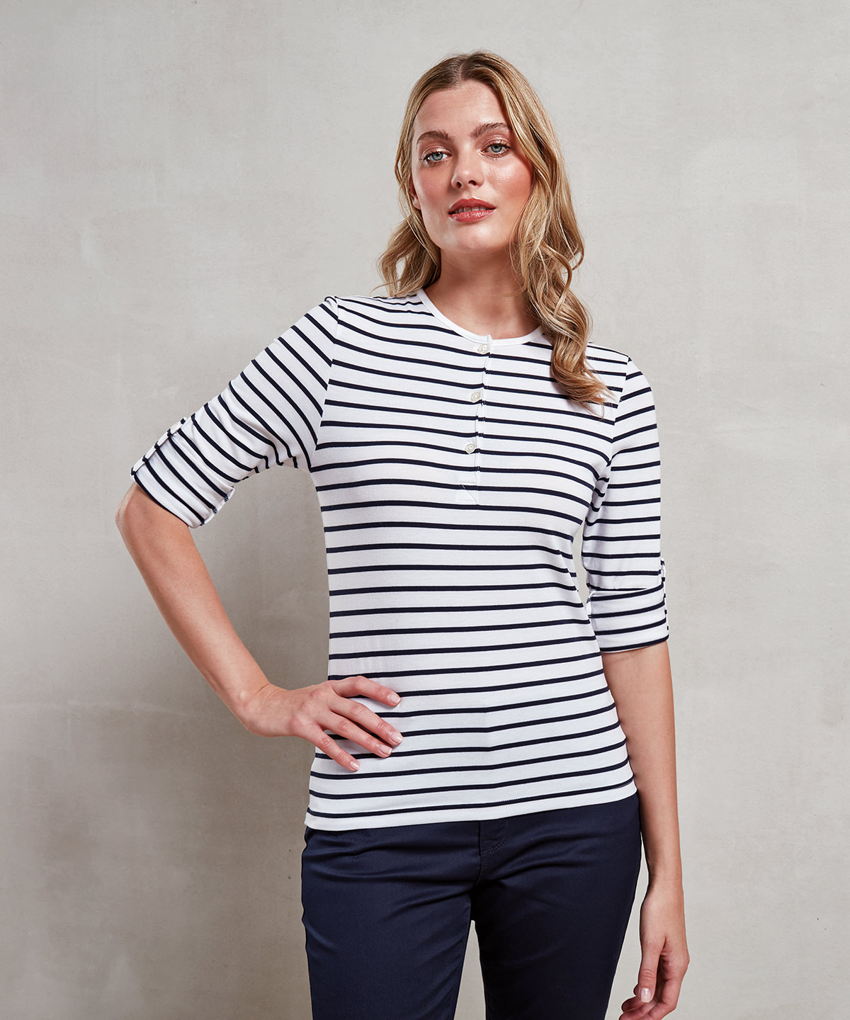 Picture of Women's Long John roll-sleeve tee