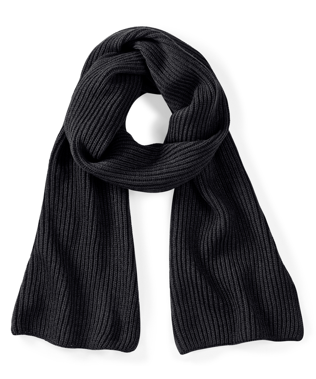 Metro Knitted Scarf Black Size One size
