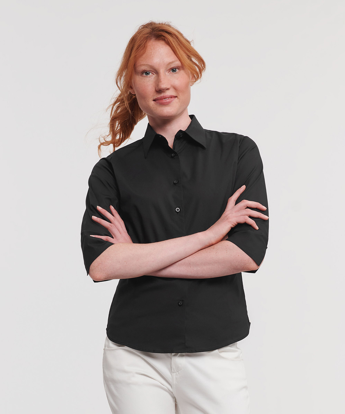 Picture of Women's ¾ sleeve easycare fitted shirt