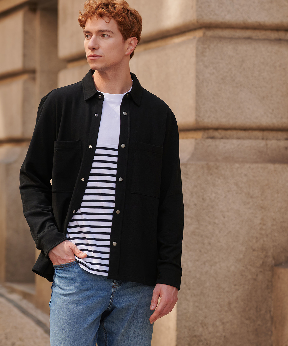 Premium piqué overshirt Premium piqué overshirt