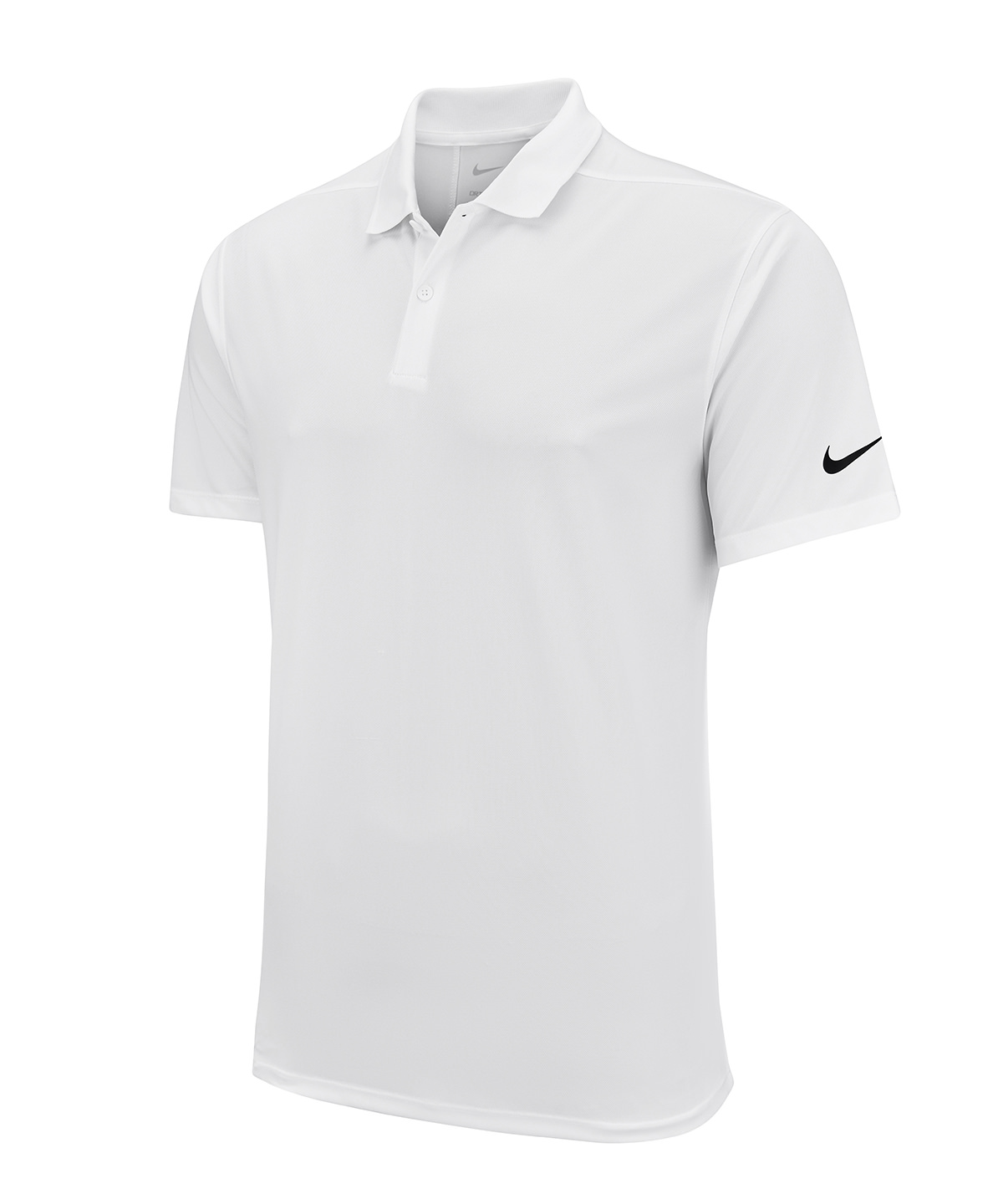 Nike Victory Solid Polo White Black Size Small