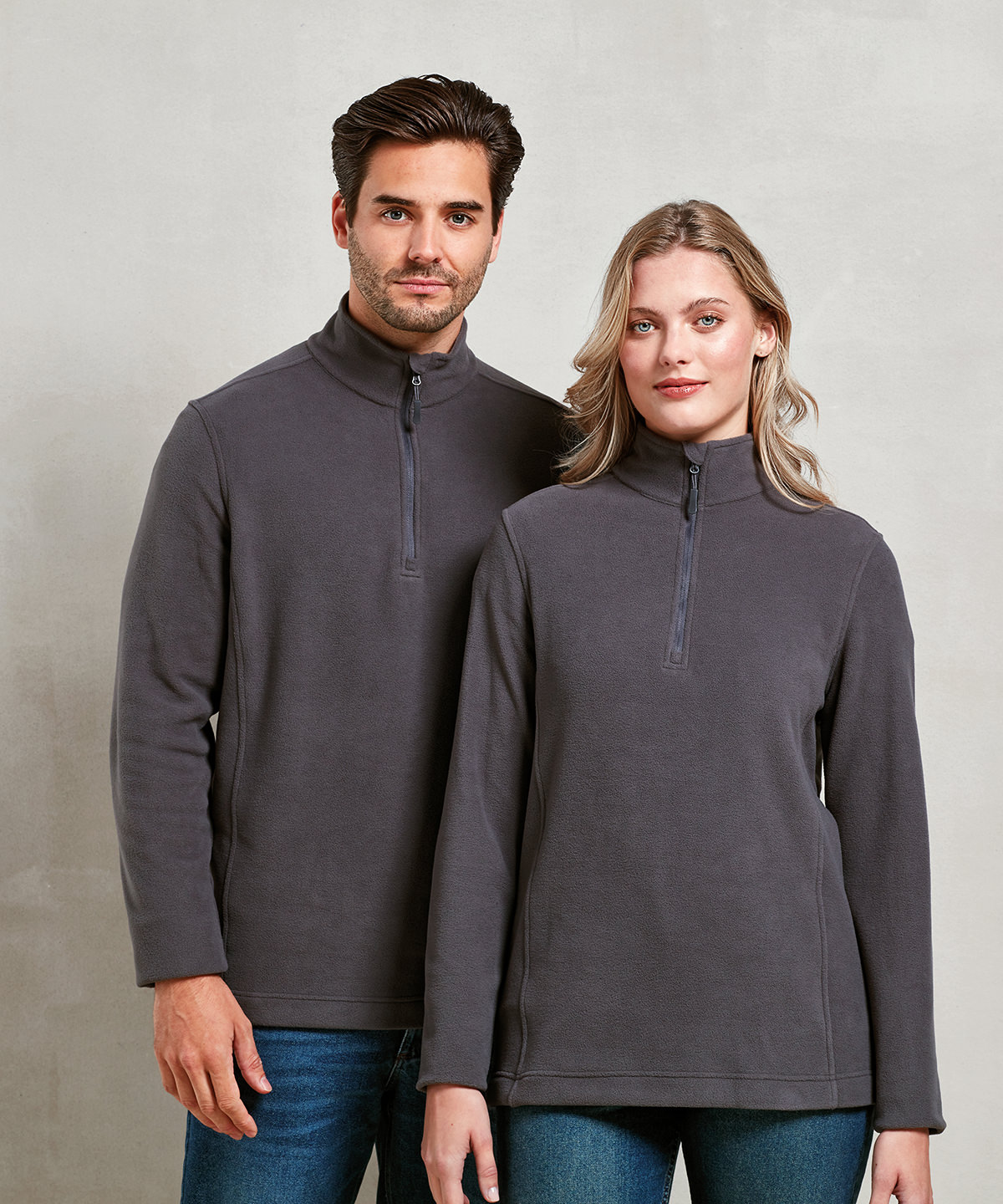 Picture of Unisex ‘Recyclight’ 1/4 zip microfleece