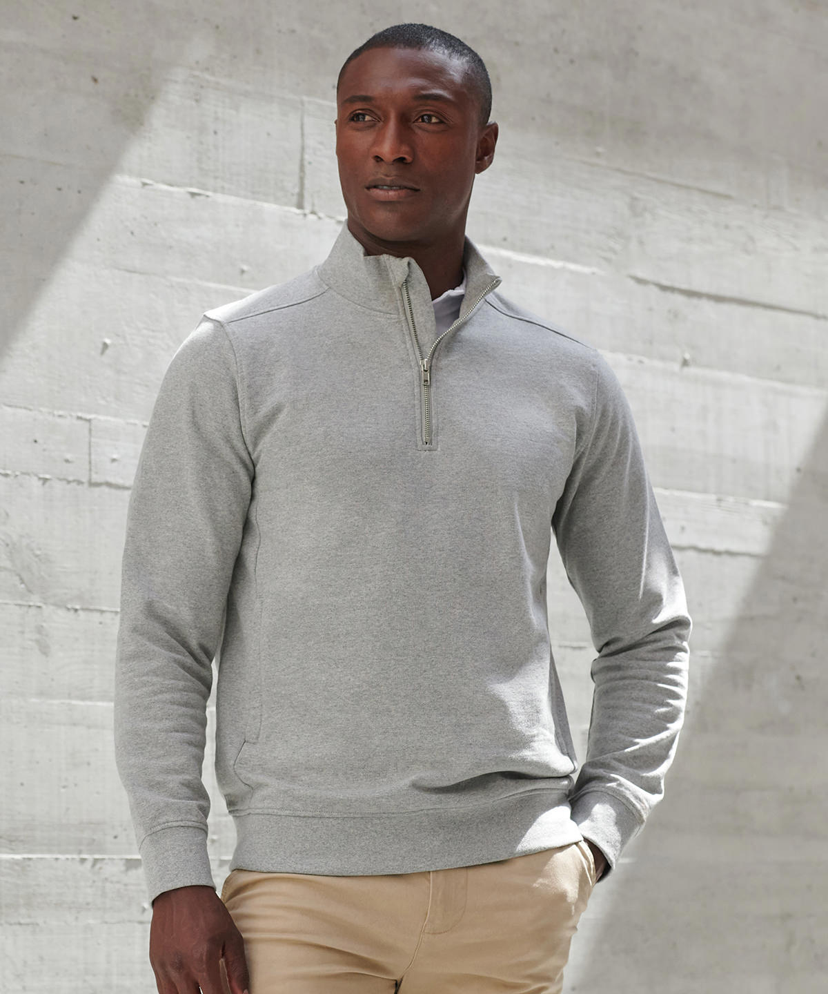 Unisex sustainable 1/4-zip sweatshirt