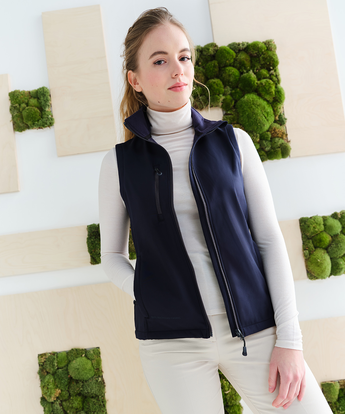 Picture of Women's Honestly Made recycled softshell bodywarmer