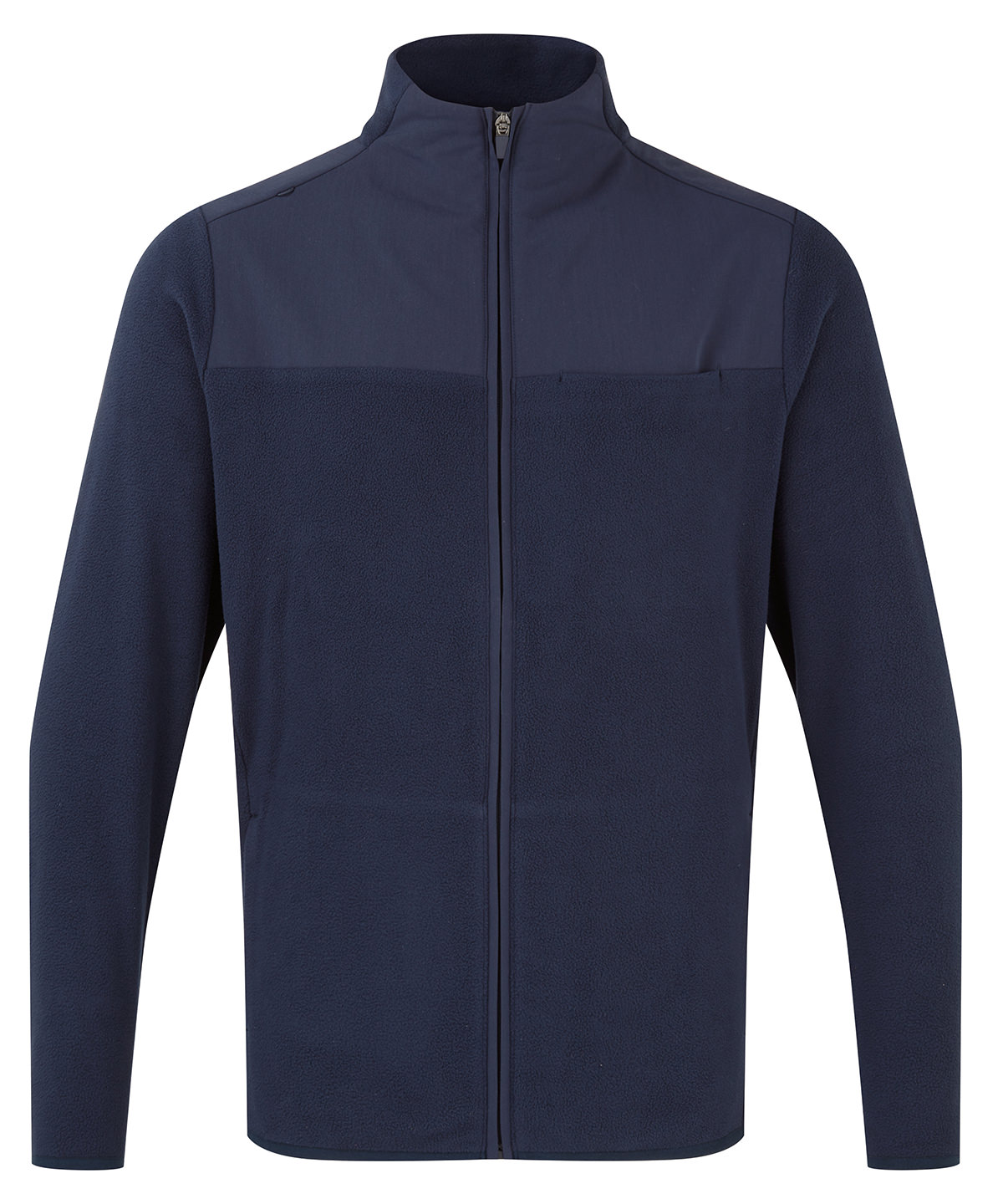 'Agility' men's panelled fleece jacket, front