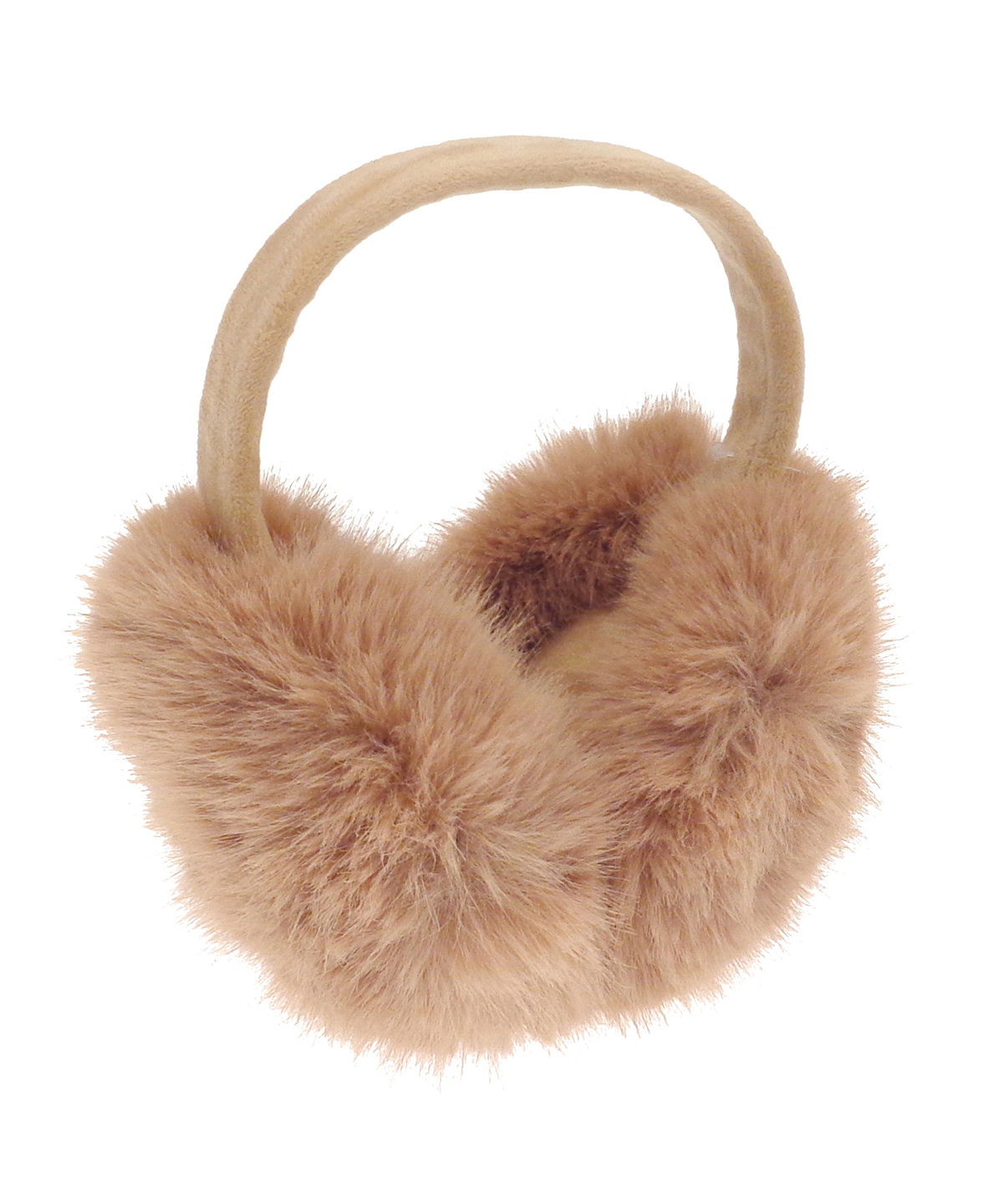 Luxury fur ear muffs, front