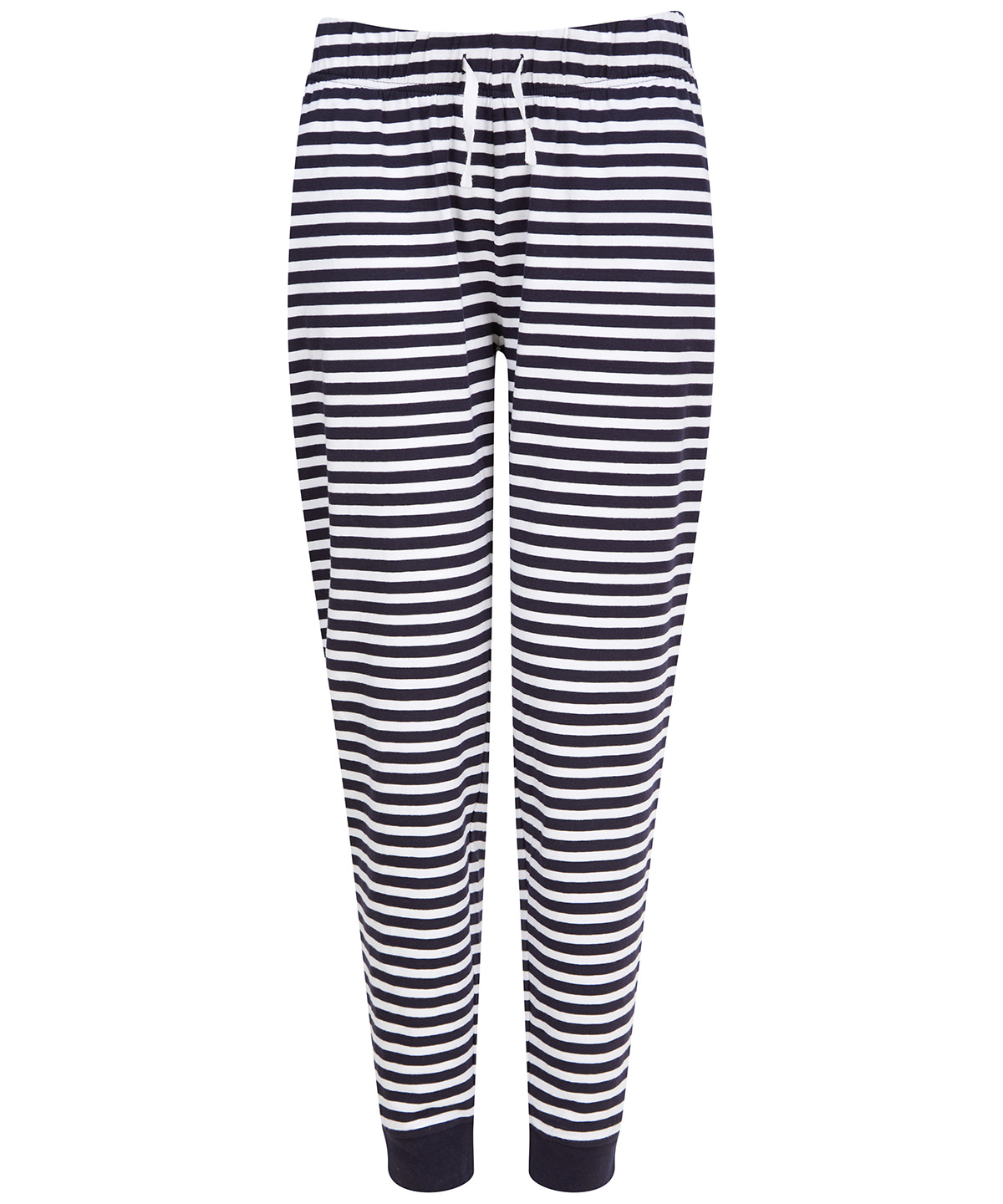 Womens Cuffed Lounge Pants Navy/White Stripes Size 2XLarge