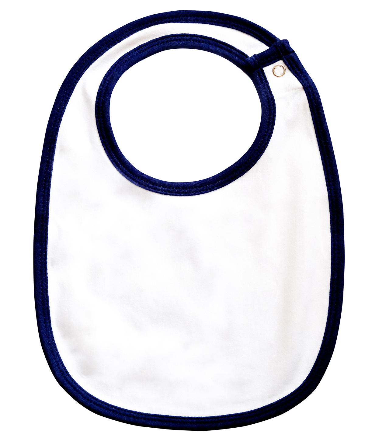 Single Layer Bib White/Nautical Navy Size One Size