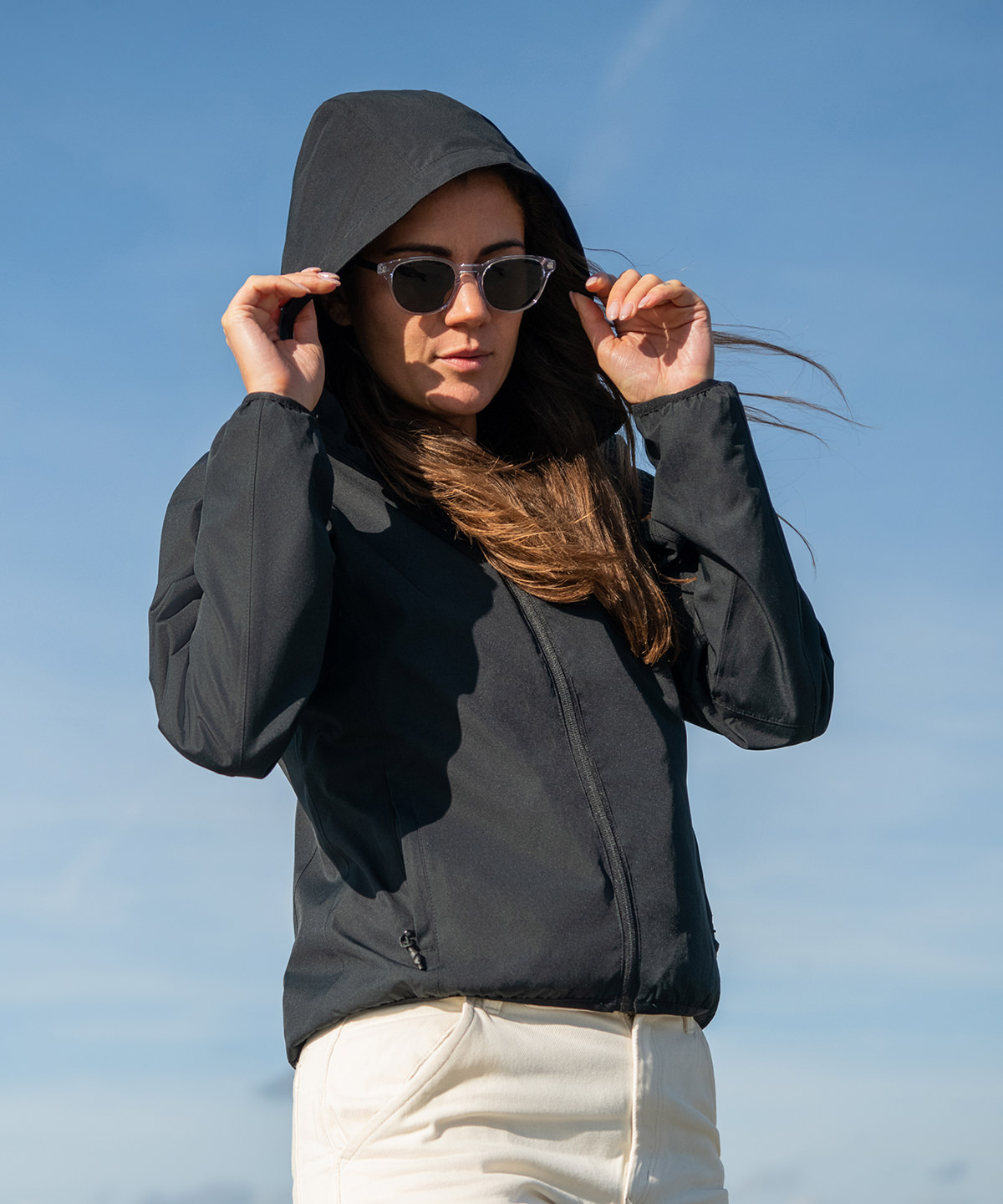 Picture of Women’s Carmel – minimalistic hooded windbreaker