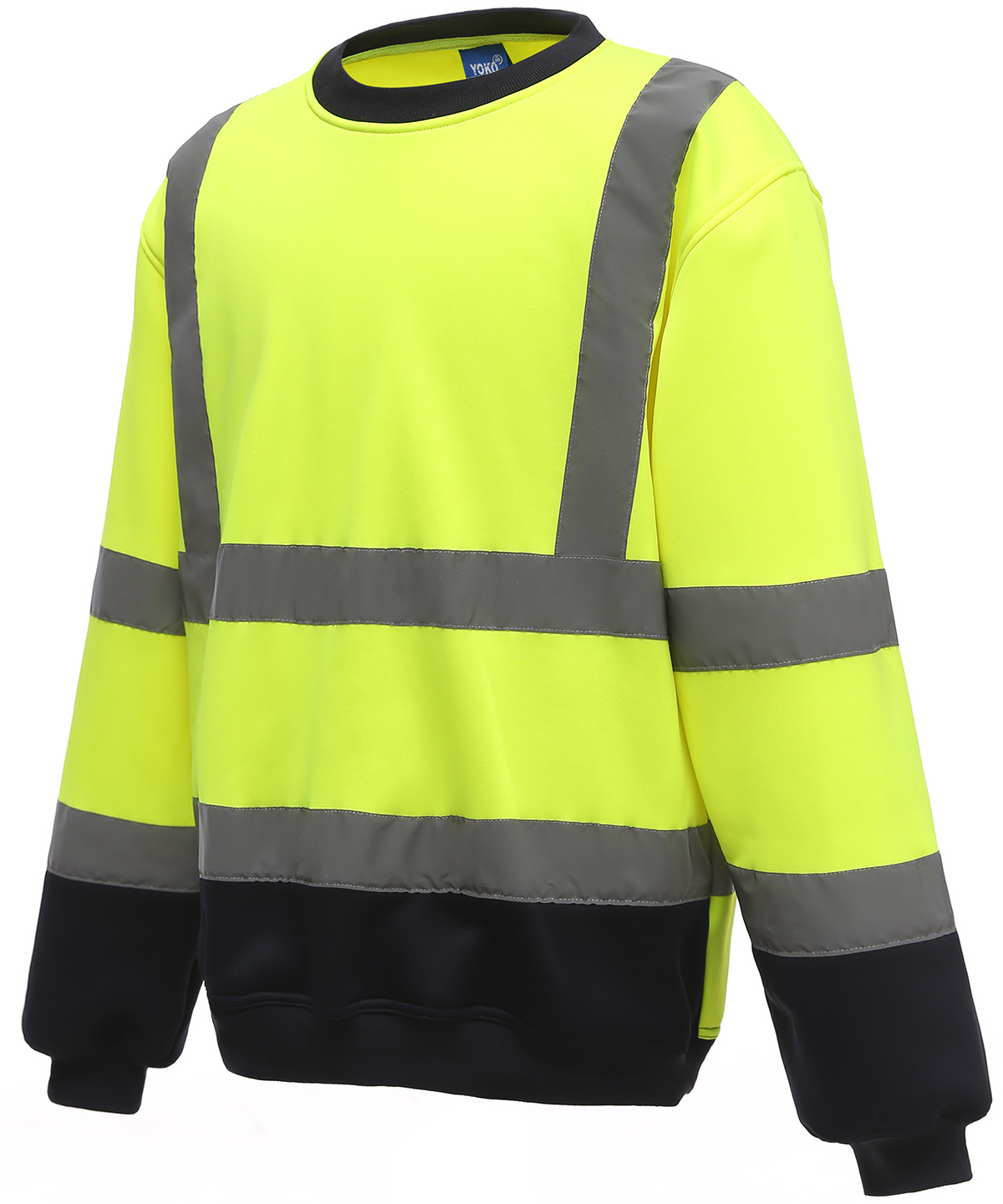 Hi-Vis Sweatshirt (Hvj510) Yellow/Navy Size 2XLarge