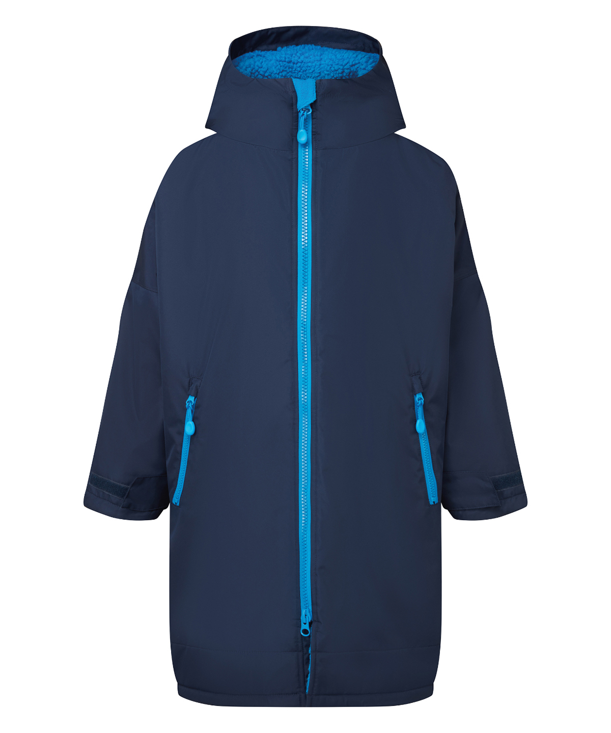 Kids TriDri® Recycled all-seasons waterproof changing robe, front