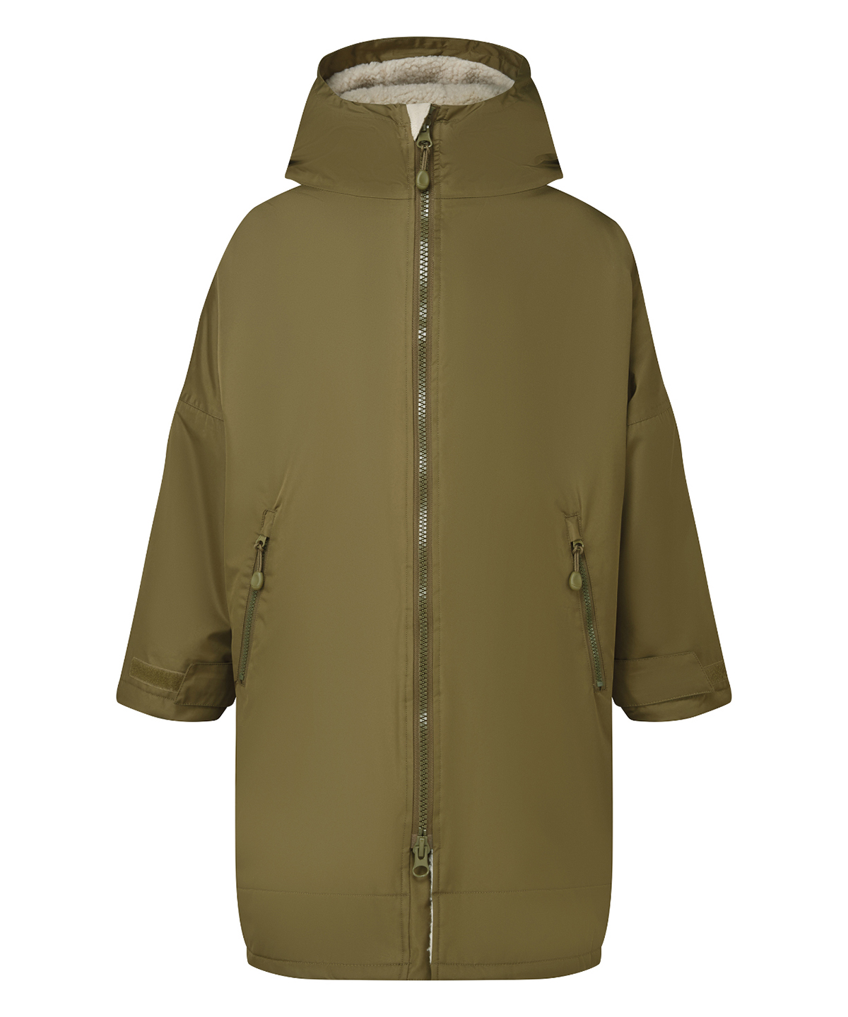 Kids TriDri® Recycled all-seasons waterproof changing robe, front