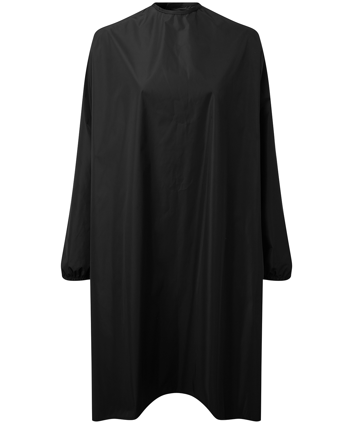 Long Sleeve Waterproof Salon Gown Black Size One Size