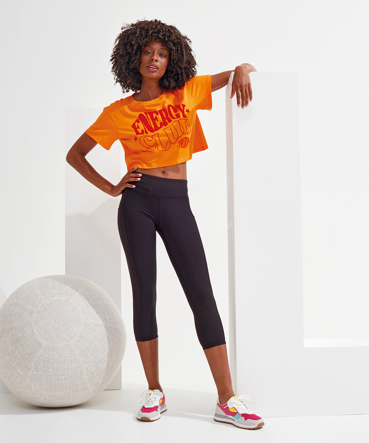 Picture of Women's TriDri® recycled performance leggings 3/4 length