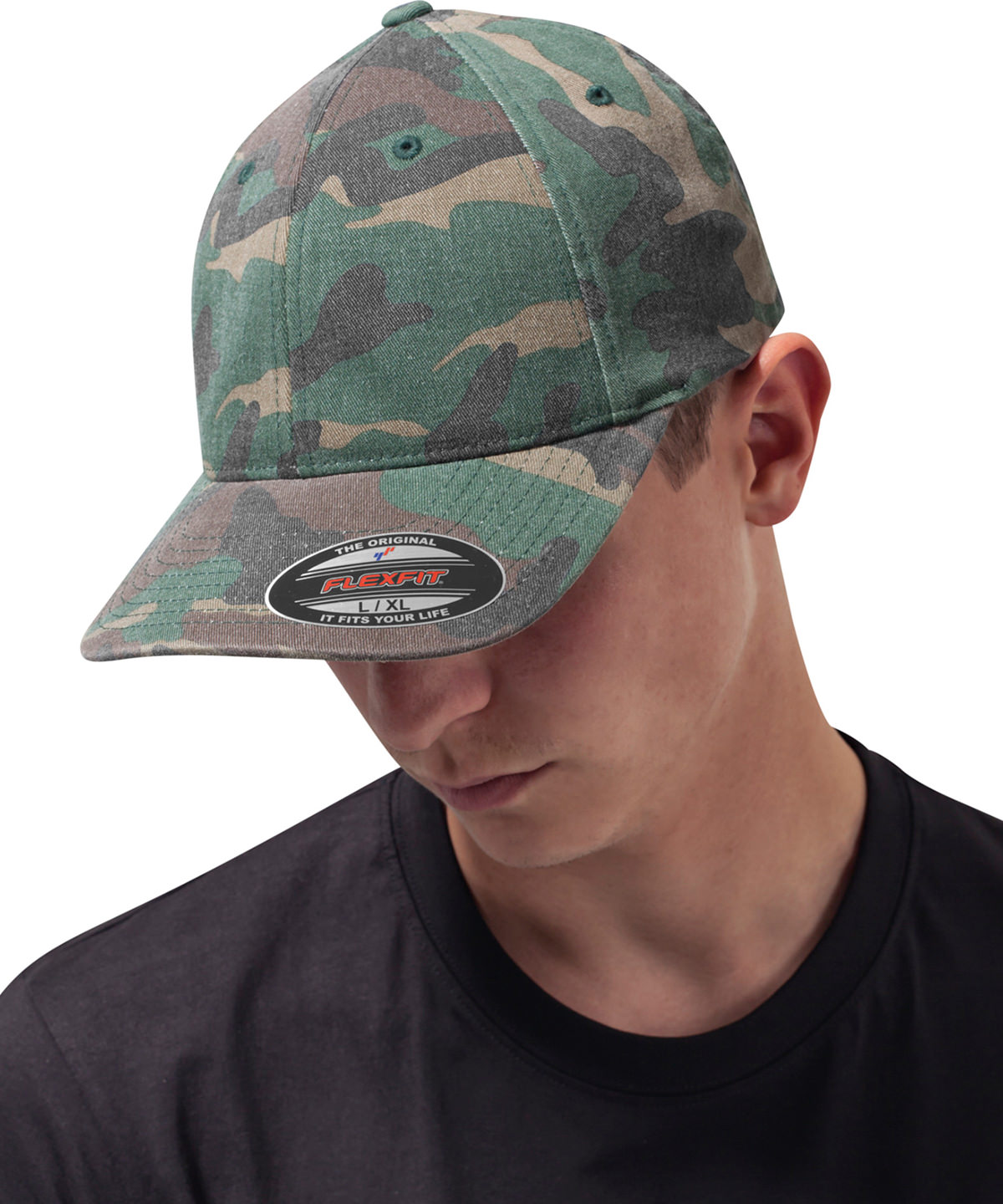 Picture of Flexfit garment washed camo (6977CA)