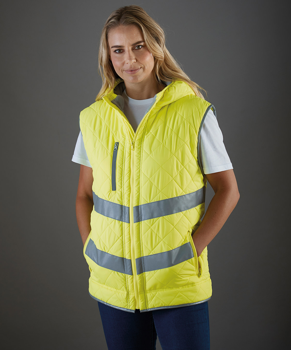 Picture of Hi-vis Kensington hooded gilet (HV007)