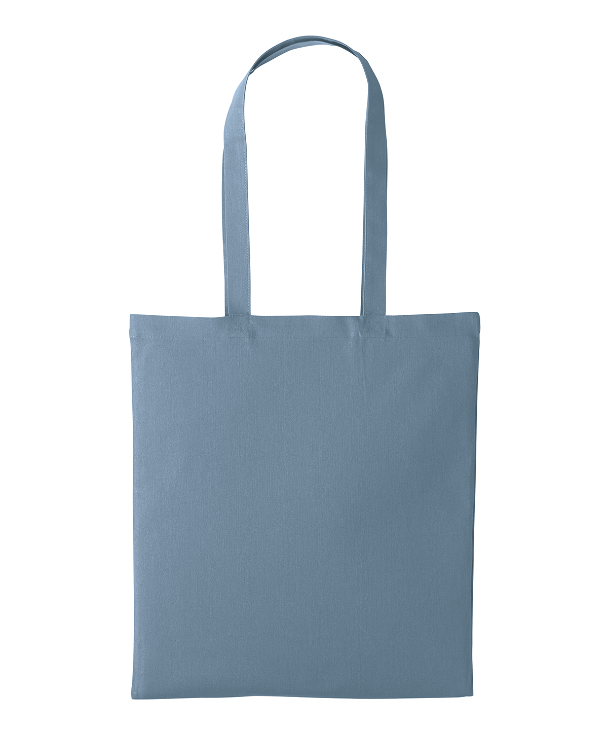 Recycled cotton shopper long handle, front