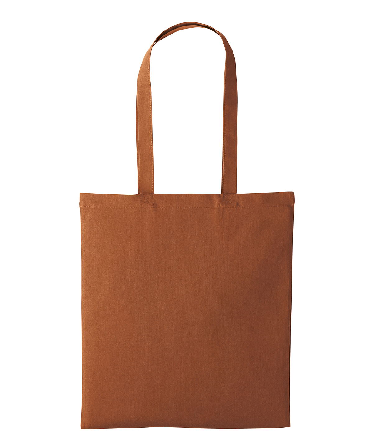 Recycled cotton shopper long handle, front