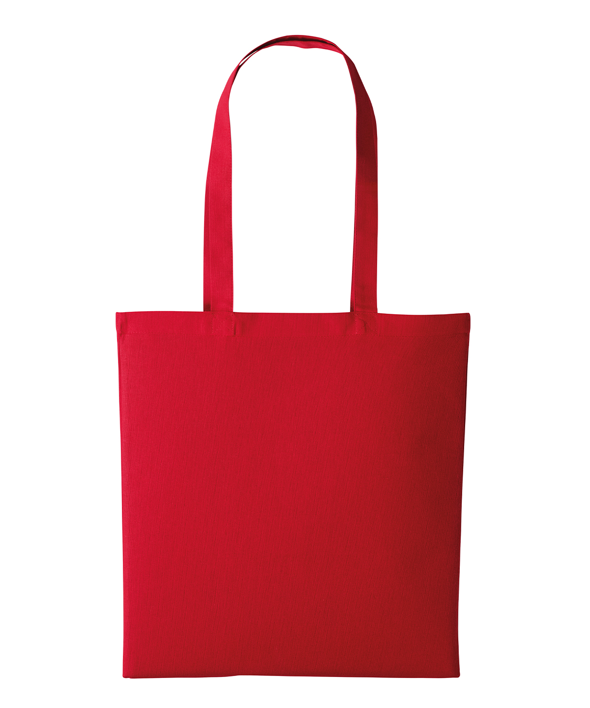 Recycled cotton shopper long handle, front