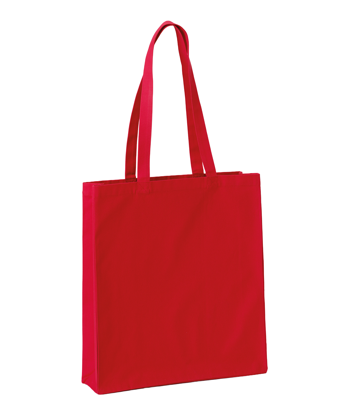 Recycled premium canvas spacious shopper, front