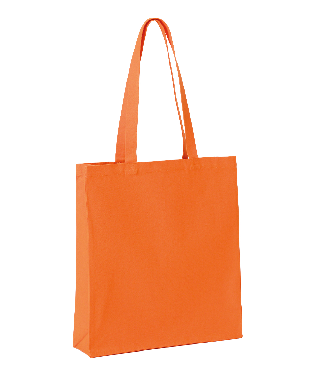Recycled premium canvas spacious shopper, front