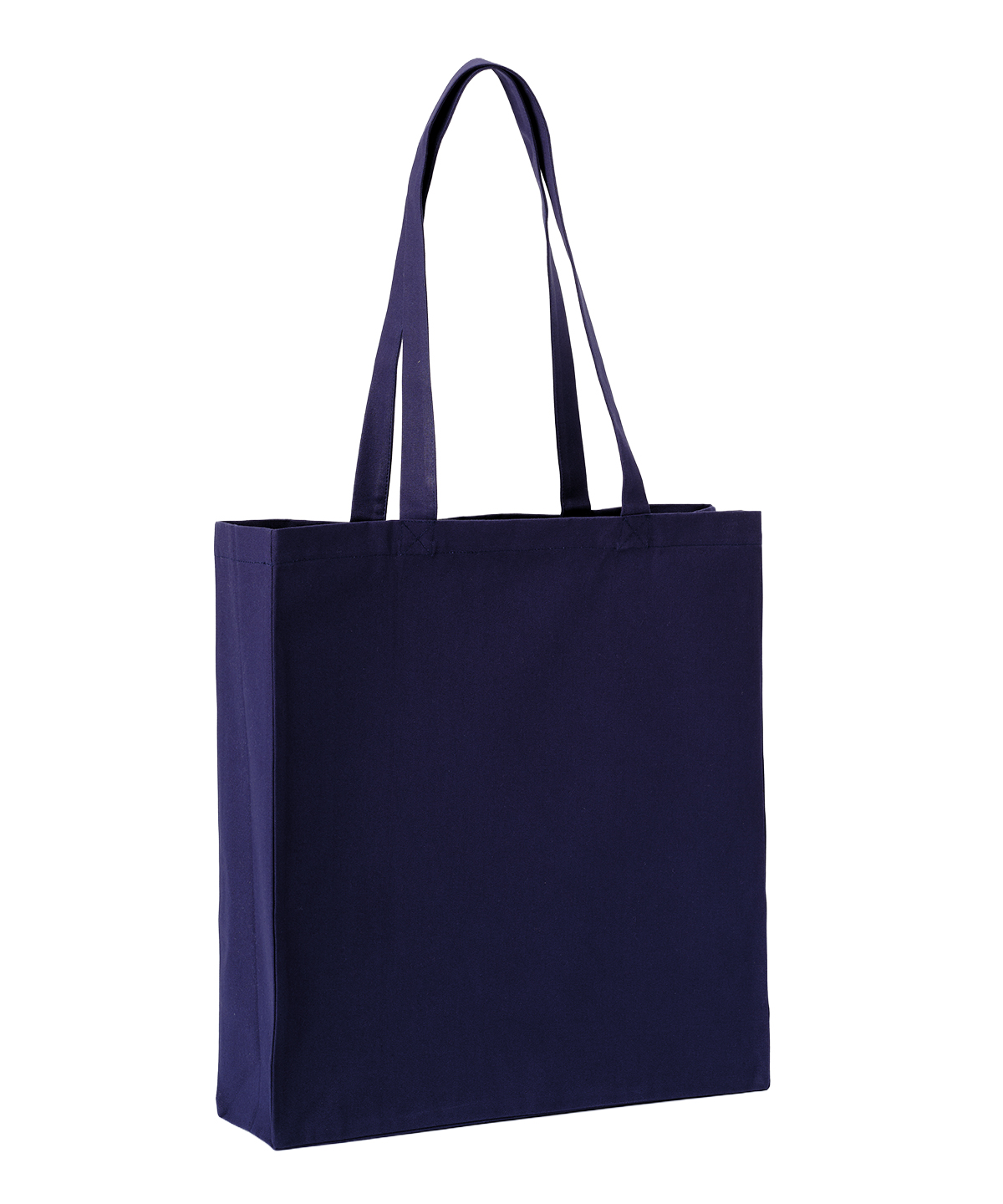 Recycled premium canvas spacious shopper, front