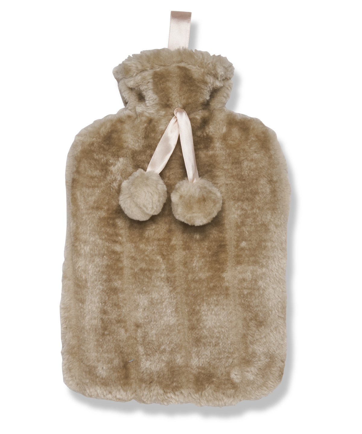 Luxury Classic Faux Fur Hot Water Bottle And Cover Winter White Size 2Large