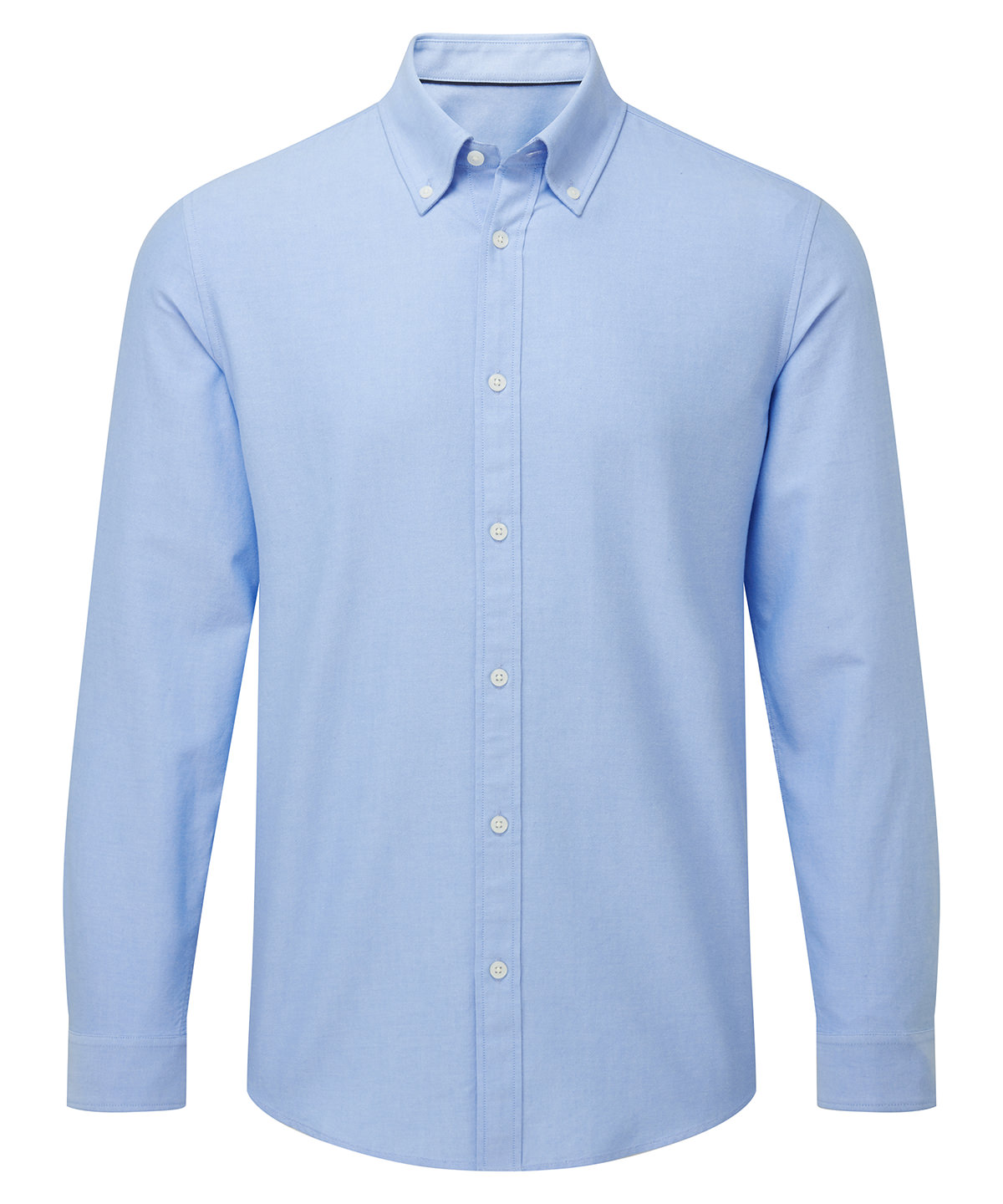 Men’s cotton long sleeve Oxford shirt - Light Blue - 2XL