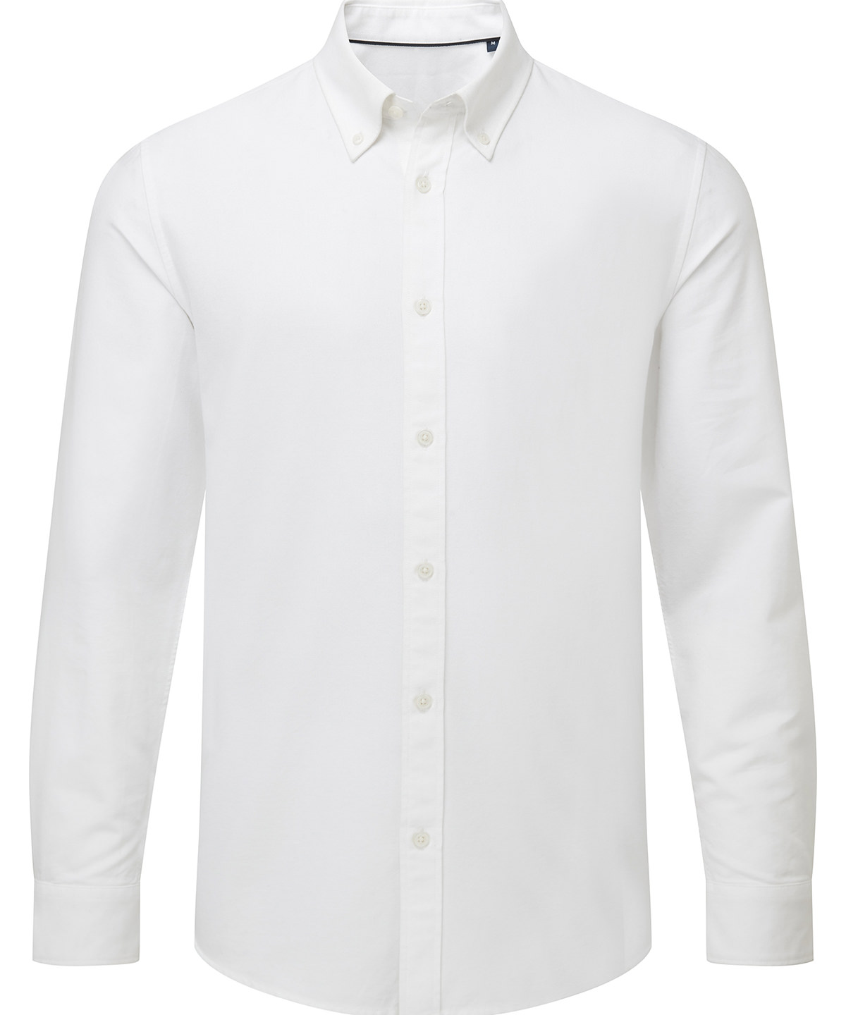 Men’s cotton long sleeve Oxford shirt - White - 2XL