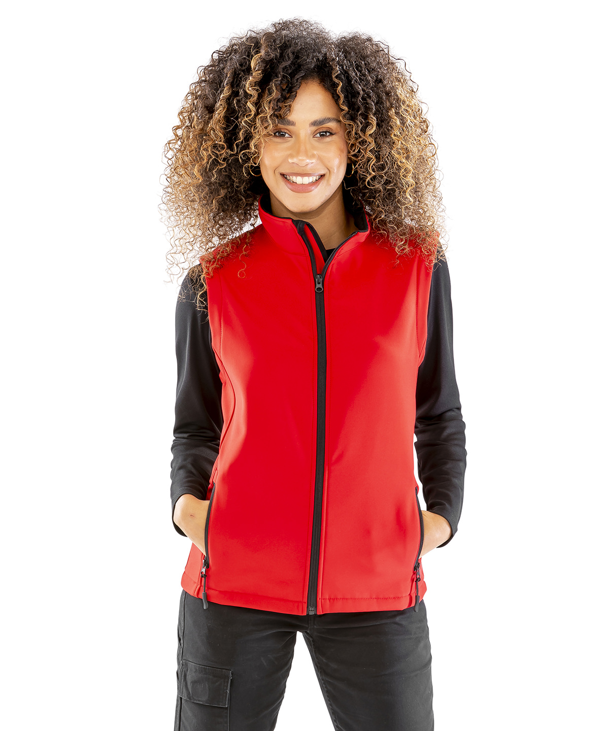 Picture of Women's printable softshell bodywarmer