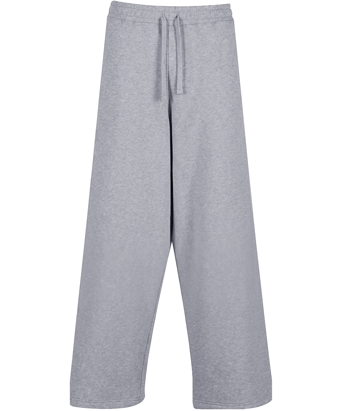 Build Your Brand Wide-leg Sweatpants BY442 in Heather Grey