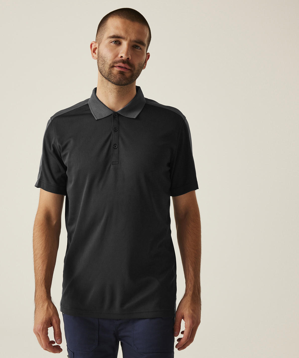 Contrast wicking polo Contrast wicking polo
