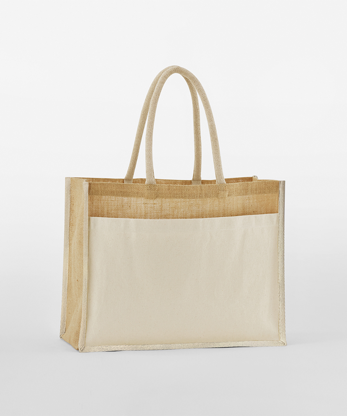 Picture of Cotton pocket natural starched jute shopper