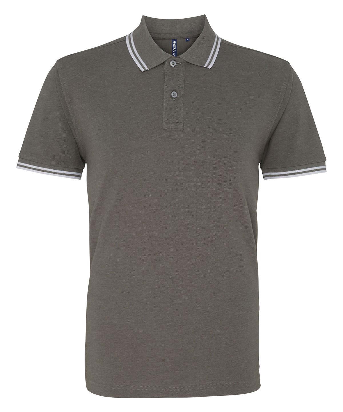 Classic fit tipped polo, front