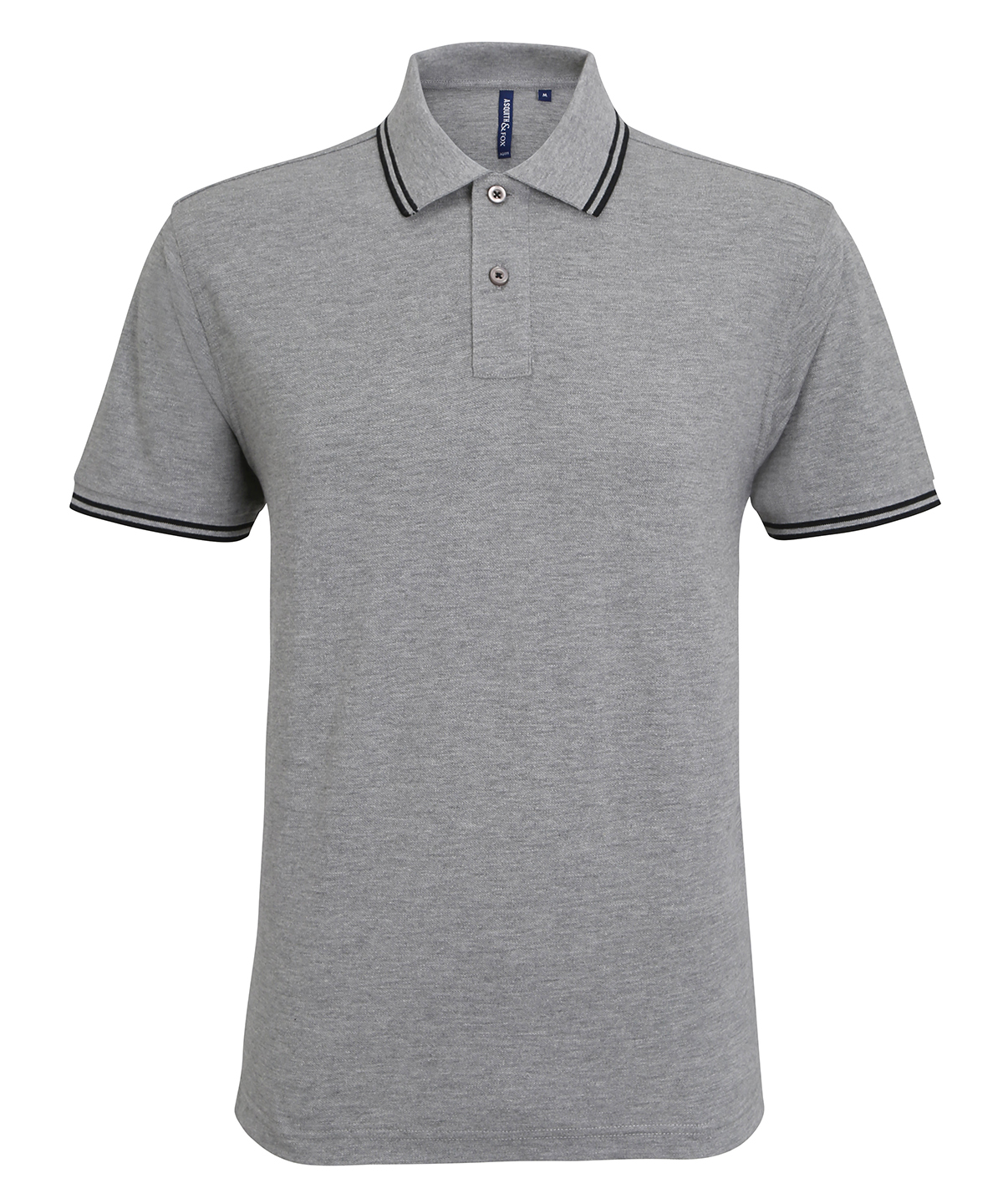 Classic fit tipped polo, front