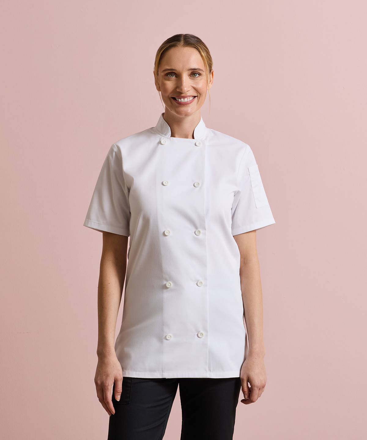 Women’s short sleeve chef’s jacket Women’s short sleeve chef’s jacket